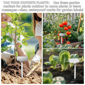 CareForge marker pen for plant labels provides durable writing on metal markers.
