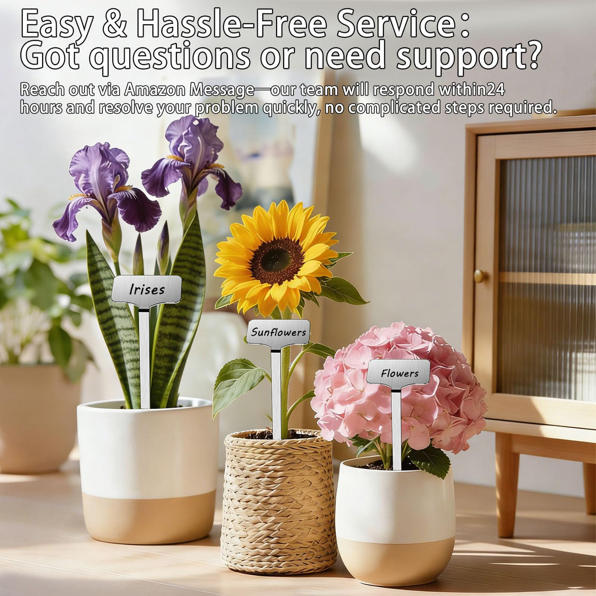 CareForge durable garden markers ideal for indoor and outdoor use across beds and pots.