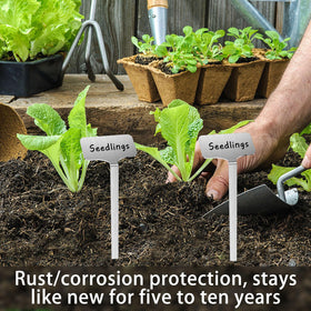 CareForge stainless steel surface marker accepts oil-based markers for clear marks.