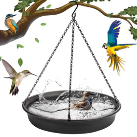 CARGEN birdbath tray water bowl hanging invites birds to drink and bathe.
