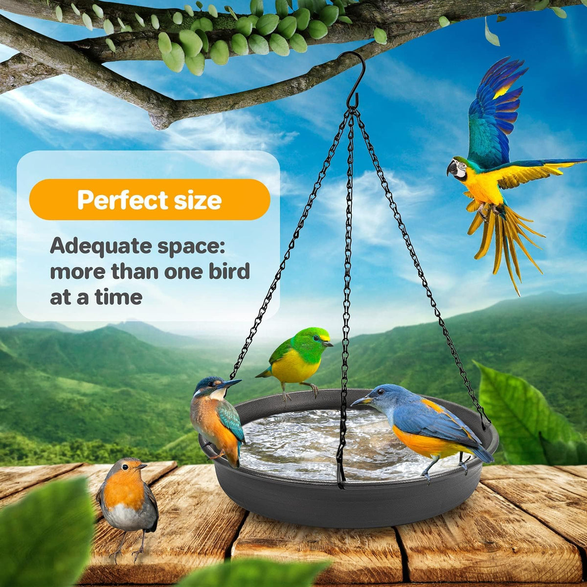 CARGEN hanging chain system provides rust protection and easy setup.