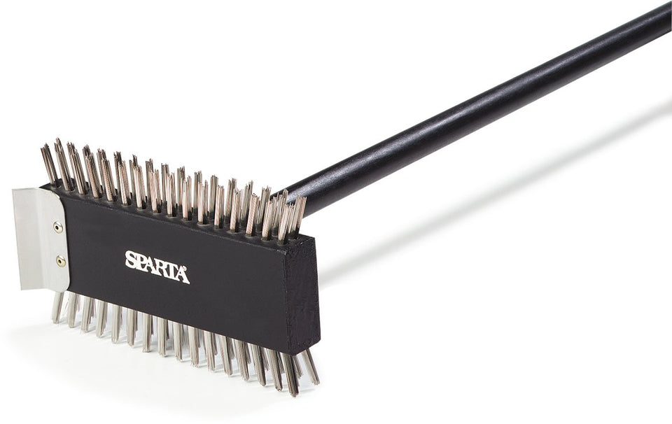 Carlisle SPARTA brush bristles close-up showing durable cleaning power.