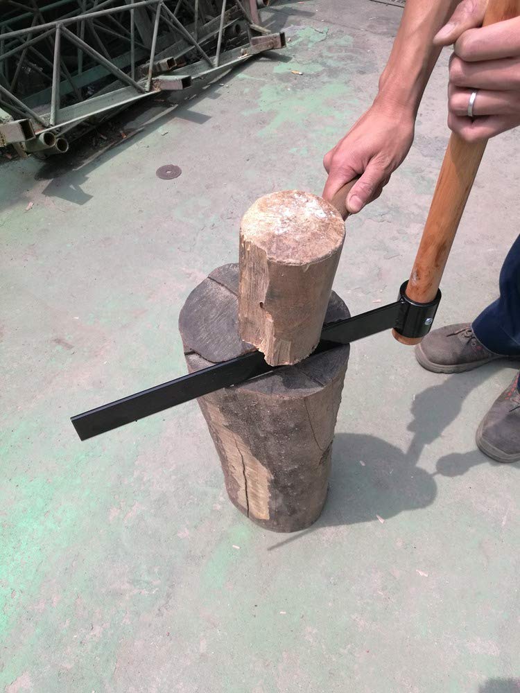 Carmyra Kindling Axe handle demonstrates comfortable 18-inch hardwood grip.