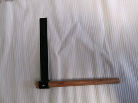 Carmyra Shingle Froe with tapered handle prevents blade slipping.