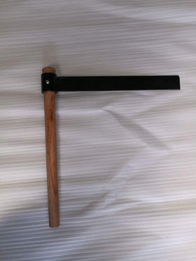 Carmyra Woodworking setup for spindles and spoons with froe.