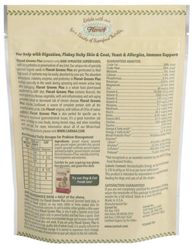 CARNA4 Flora4 topper sprinkled on food promoting a glossy coat and comfortable digestion.