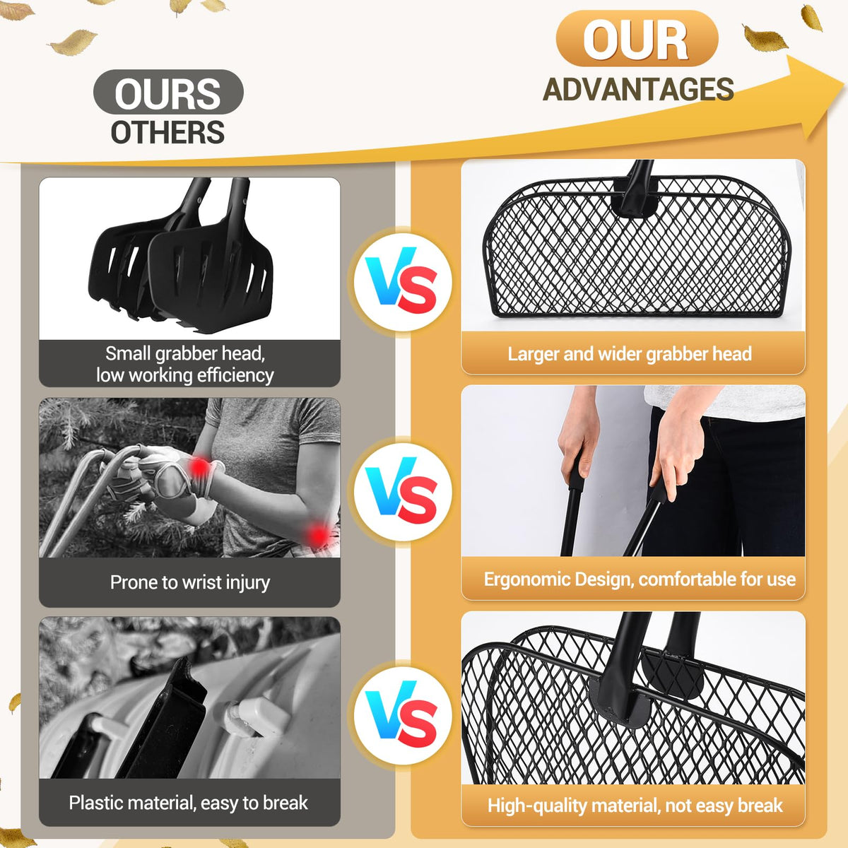 CAROD durable metal construction for reliable outdoor yard work.
