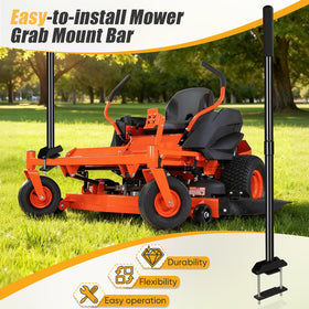 CAROD Mower Mount Assist Handle safety support provides stable help for stepping.