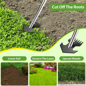CAROD rubber non-slip handle reduces fatigue during extended weeding sessions