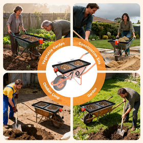 CAROD sifter dimensions fit most wheelbarrows for easy setup.