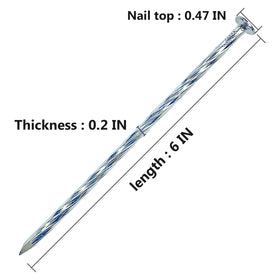 CAROYINO galvanized steel spike demonstrating durable ground anchoring