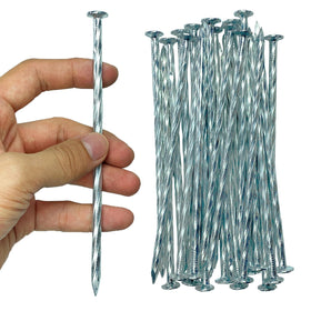 CAROYINO spiral stake securing artificial turf in soil for wind resistance