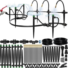 CARPATHEN 100ft drip irrigation system kit ready for setup and planting