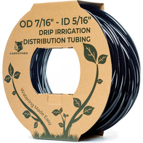 CARPATHEN 100ft drip tubing mainline close-up showing durable 5-16 id design
