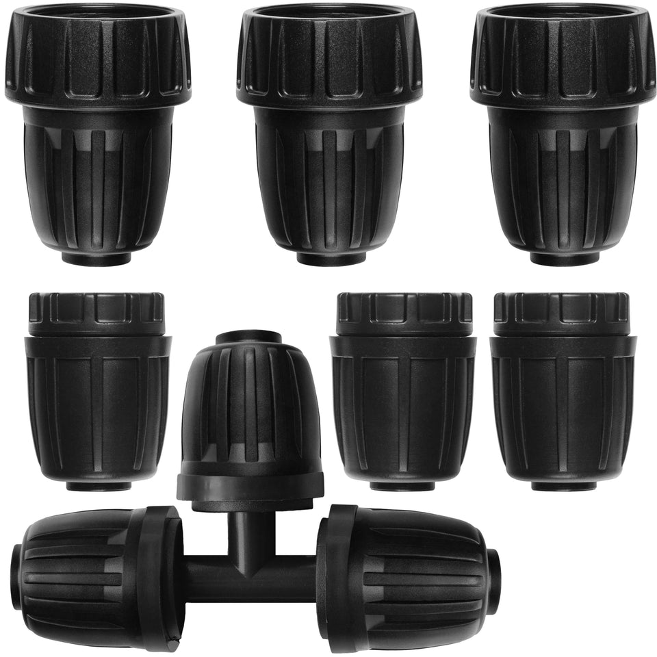 CARPATHEN drip fittings faucet adapters for 1/2in tubing with secure, leak-free connections