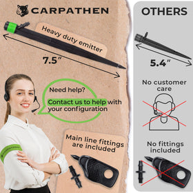 CARPATHEN 1/2-inch mainline connects emitters for scalable irrigation