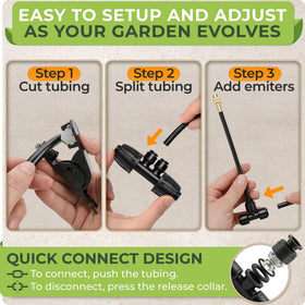 CARPATHEN quick-connect setup for fast, beginner-friendly irrigation installation