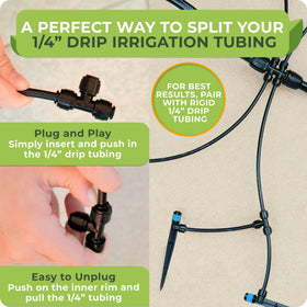 CARPATHEN end plugs attached to 1/4 inch line sealing water flow