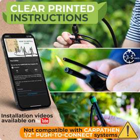 CARPATHEN instruction guide helps you set up irrigation easily.
