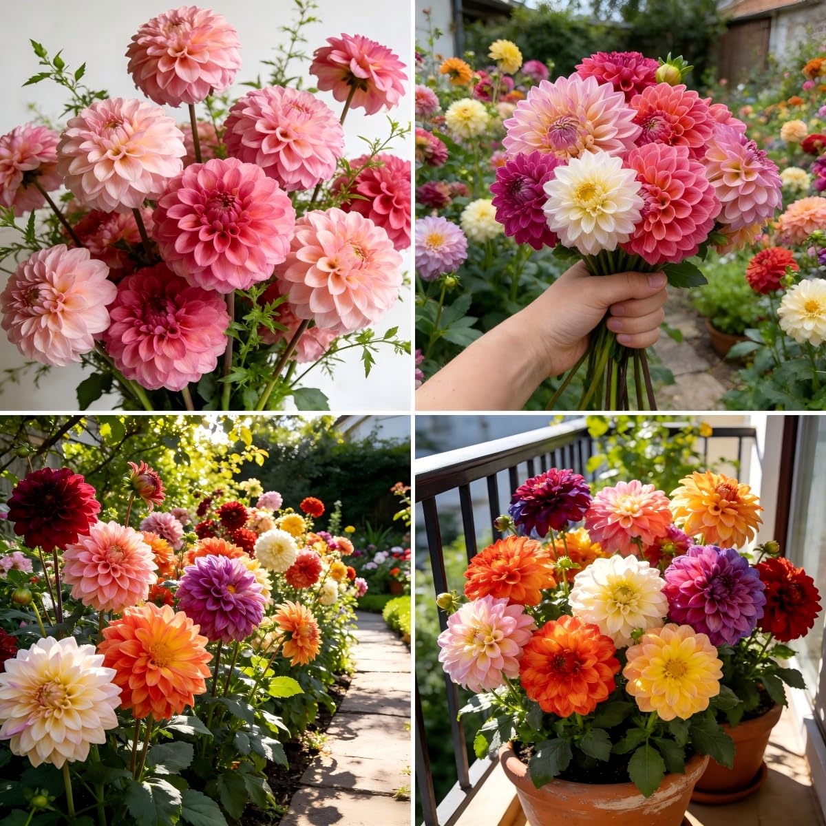 Carpet Creeping Dahlia seeds in mixed colors brighten borders and beds, ideal for cut flowers.