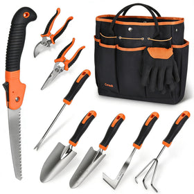 Carsolt garden tools set trowel for precise planting.
