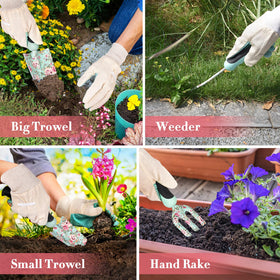 Carsolt rose-patterned pruner and transplant tool set combines style with precise cuts.