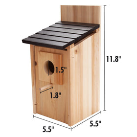 CARTMAN backyard hummingbird nest shelter supports visiting birds.
