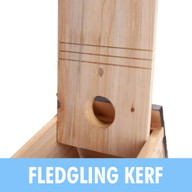 CARTMAN natural material handcrafted bird house blends with nature.