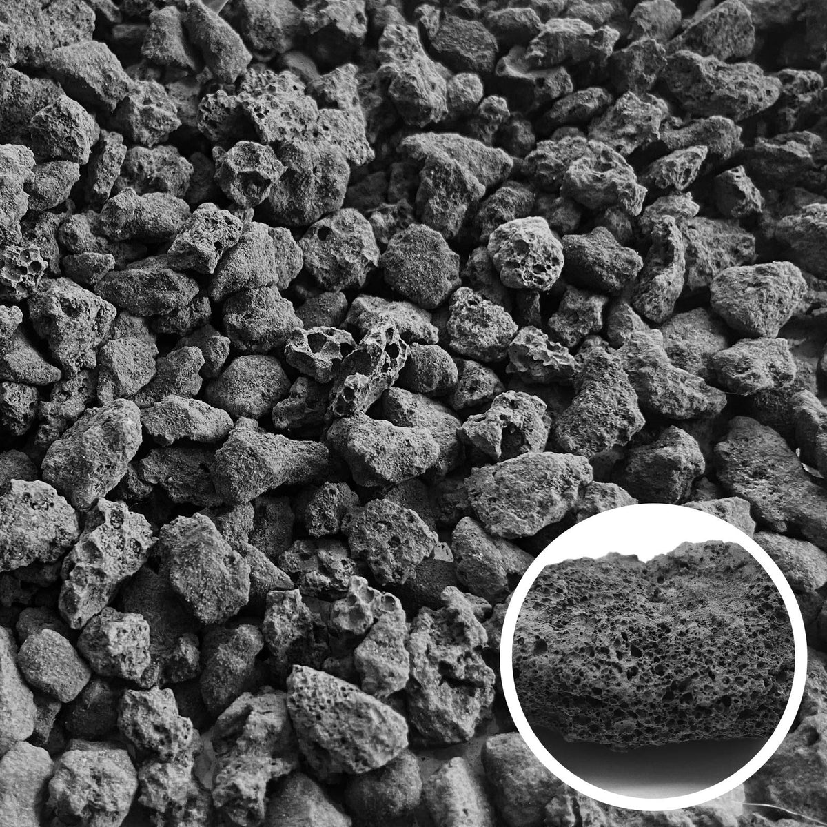 CARURBODY lava rocks 2-8 lb portion for easy potting mixes.
