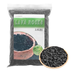 CARURBODY Red Lava Rocks pack showing natural drainage for healthier potted soil