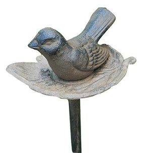Carvers Olde Iron decorative hose guide stake with bird design guarding garden borders