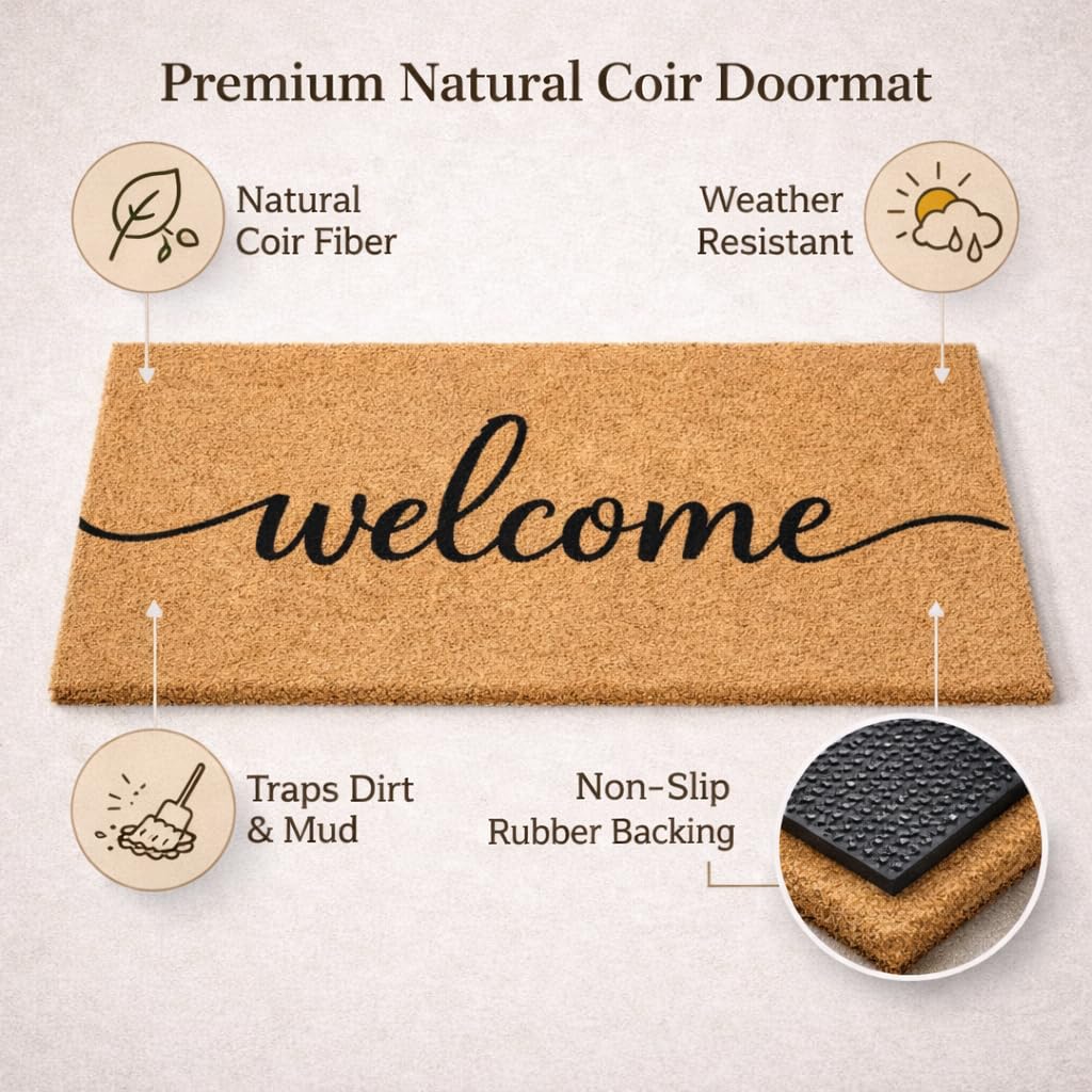 Casafoyer mat with anti-slip backing prevents slipping on floors