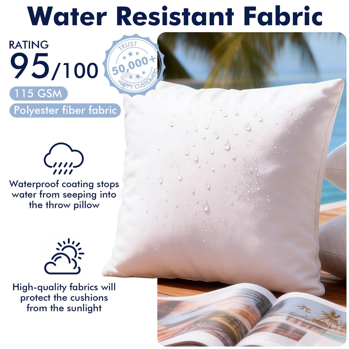 CASAJOY 7D Microfiber Filling adds fluffy comfort with recycled materials.