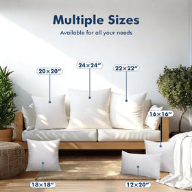 Casajoy pillow insert enhances outdoor decor on a garden chair.