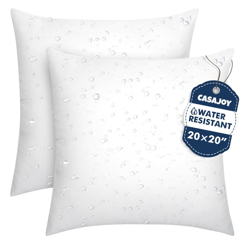 CASAJOY outdoor pillow insert 20x20 ready for patio seating with durable, water-resistant design
