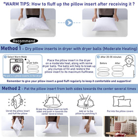 Versatile CASAJOY pillow insert ideal for living room and outdoor spaces.