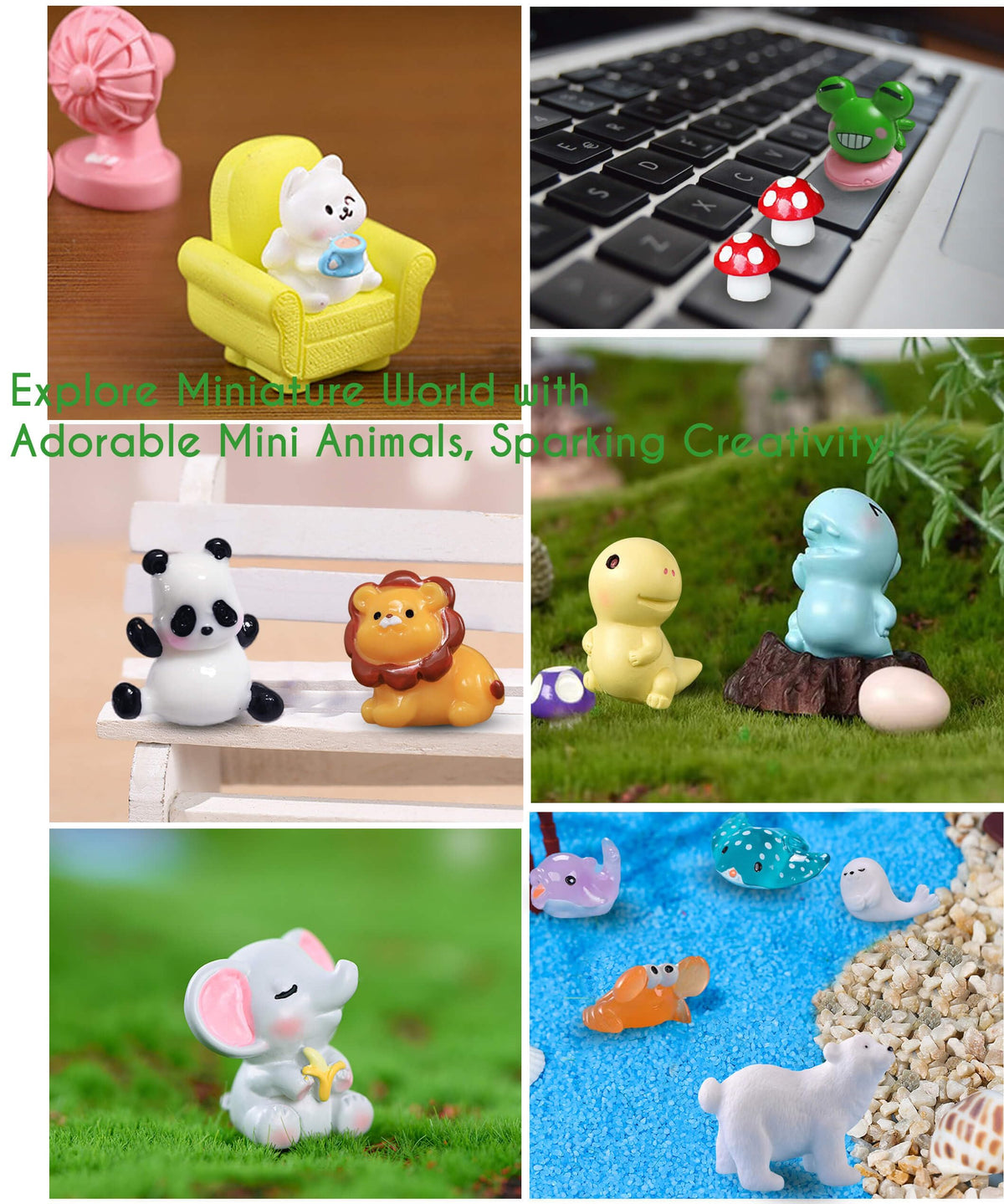 CasaTena resin animals with fade-resistant finish and durability.