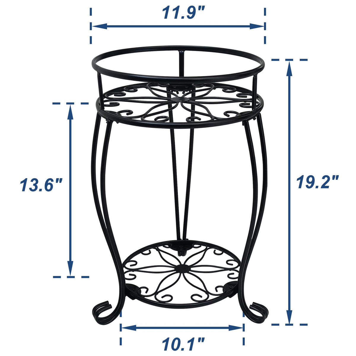 Casimr 2-Tier Plant Stand versatile for indoor or outdoor use