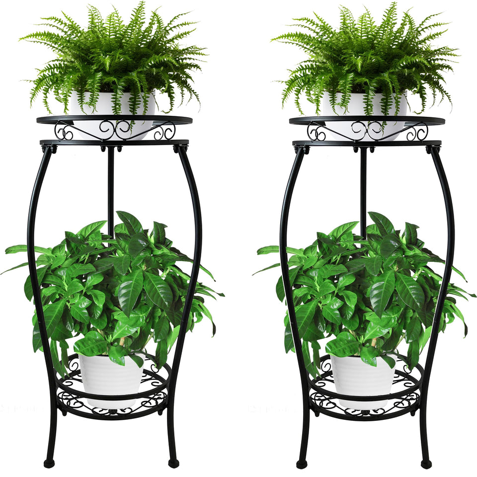 Casimr 2Pack plant stand top round frame for stable display of plants.