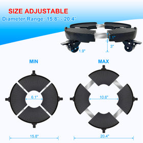 Casimr caddy visual installation guide helps pick the right size quickly.