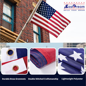 CASTDREAM flag 4x6 with brass grommets for secure mounting