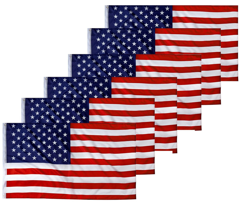 CastDream US Flag 3x5 outdoor, double-stitched with brass grommets for durability.