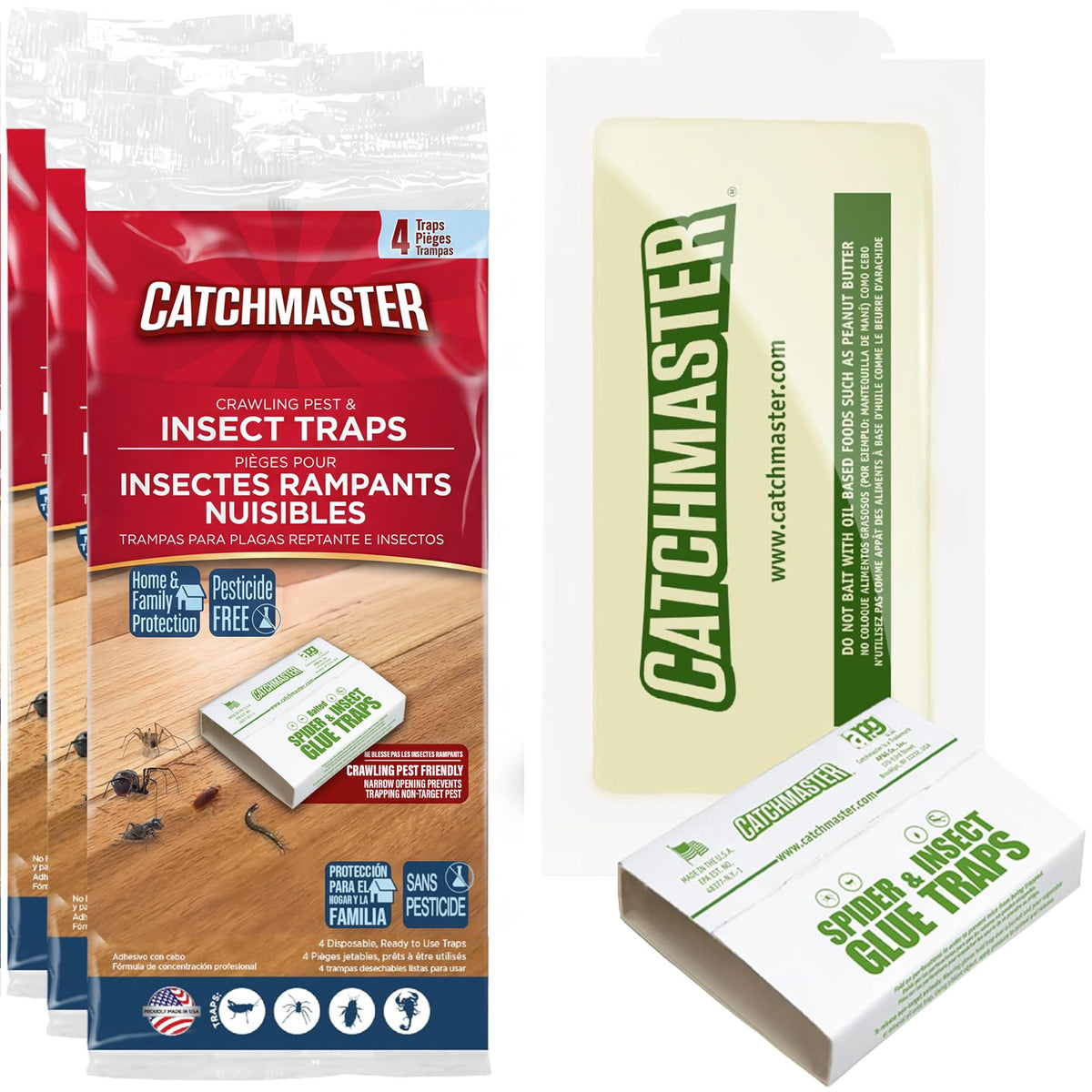 Catchmaster 12-count packaging ready for indoor pest control