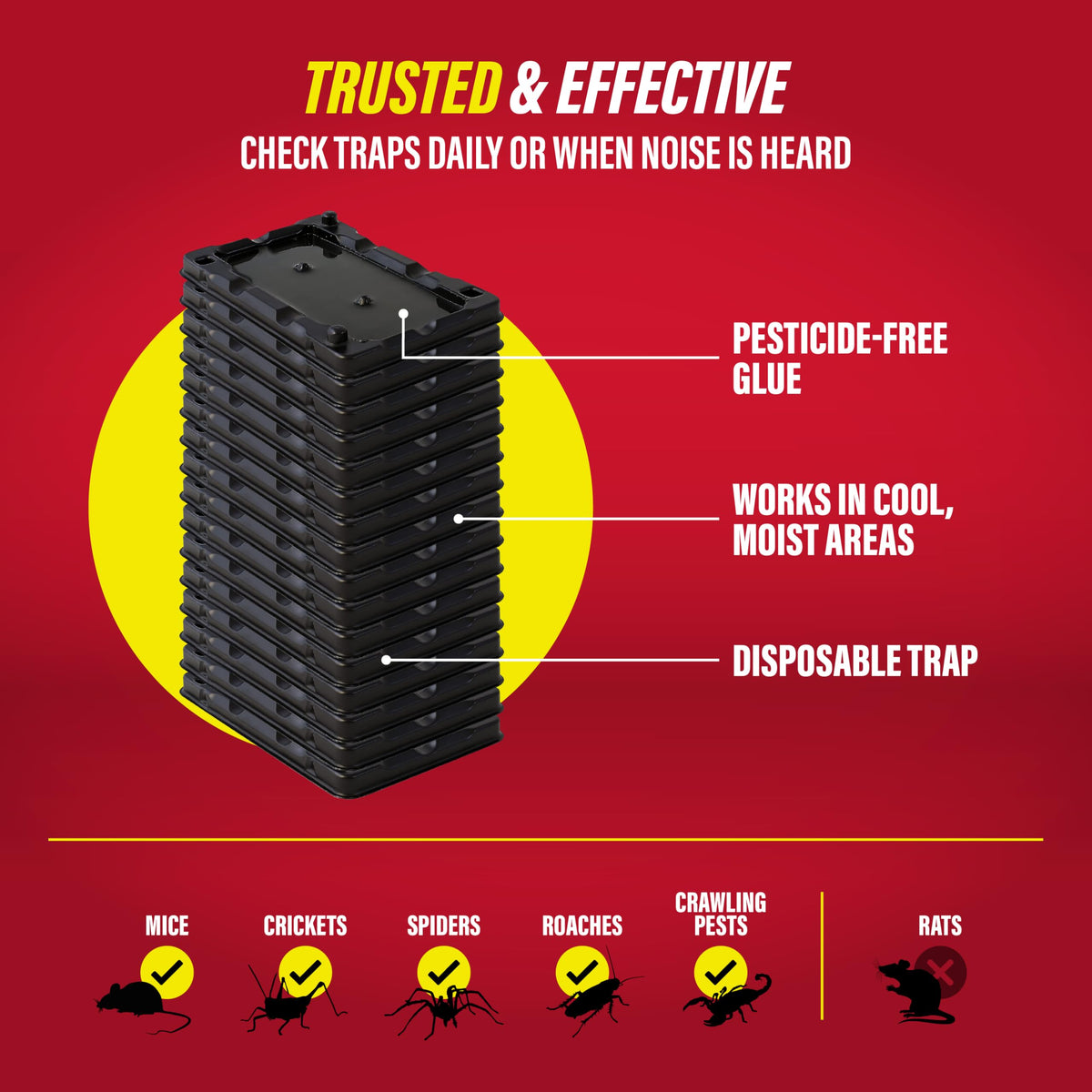 Catchmaster disposal guidance for used traps in homes.