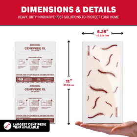 Catchmaster Centipede XL glue board six-pack ready for home use and pest control.