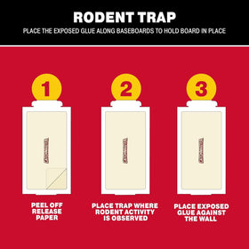 Catchmaster compact sticky-traps used indoors in garages and basements for discreet control.
