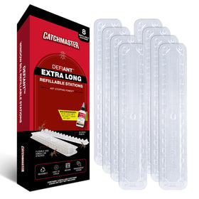 Catchmaster DEFIANT extra-long trap, side view, ideal behind appliances.