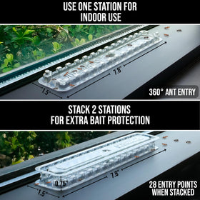 Catchmaster DEFIANT stackable traps save space and modular coverage.