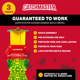 Catchmaster disposable collection bag attached demonstrates easy maintenance.