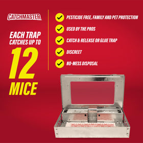 Catchmaster durable adhesive formula resists hardening for long-lasting indoor use.